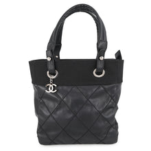 将图像加载到图库查看器中,CHANEL Paris-Biarritz Tote Bag BlackA34208 PVC Leather Size PM
