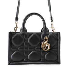 Load image into Gallery viewer, Dior Book Tote Mini Macro Cannage BlackS5573OWHP Calf Leather