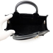 Load image into Gallery viewer, Dior Book Tote Mini Macro Cannage BlackS5573OWHP Calf Leather