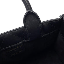 Load image into Gallery viewer, Dior Book Tote Mini Macro Cannage BlackS5573OWHP Calf Leather