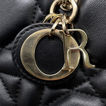 Load image into Gallery viewer, Dior Book Tote Mini Macro Cannage BlackS5573OWHP Calf Leather