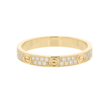 Load image into Gallery viewer, CARTIER Love Ring Diamond Pave Setting Size Mini/47/#7B4218047/B4218000 18K Yellow Gold