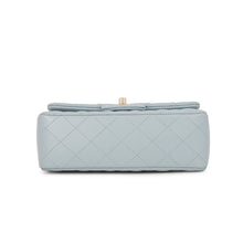 Load image into Gallery viewer, CHANEL Mini Matelasse Single Flap Single Chain Shoulder Bag Light BlueA69900 Lambskin Size 20