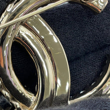 将图像加载到图库查看器中,CHANEL CC Logo Brooch Gold/BlackAB8609-B08593-NJ194 Gold Plated Lambskin Faux Pearl Rhinestone
