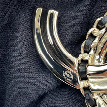 将图像加载到图库查看器中,CHANEL CC Logo Brooch Gold/BlackAB8609-B08593-NJ194 Gold Plated Lambskin Faux Pearl Rhinestone