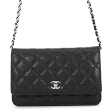 Load image into Gallery viewer, CHANEL Matelasse Classic Chain Wallet BlackAP4241 Caviar Leather