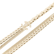 Load image into Gallery viewer, CHANEL CC Logo ChainNecklaceABG553 B21075 Metal Rhinestone