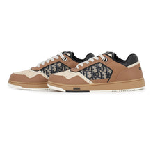 将图像加载到图库查看器中,Dior B27 Low-Top Sneakers Beige/Brown3SN272ZIR Canvas Leather Size 41