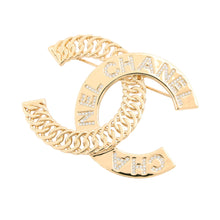 将图像加载到图库查看器中,CHANEL CC Logo Brooch GoldABC895-B15949-NV807 Metal Rhinestone