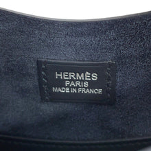 Load image into Gallery viewer, HERMES Alson Slim Black Togo Leather Swift Leather