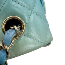 Load image into Gallery viewer, CHANEL Mini Matelasse Single Flap Single Chain Shoulder Bag Light Blue/MulticolorA69900-B15557-NT475 Lambskin Size 20
