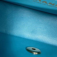 Load image into Gallery viewer, CHANEL Mini Matelasse Single Flap Single Chain Shoulder Bag Light Blue/MulticolorA69900-B15557-NT475 Lambskin Size 20