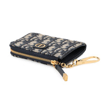将图像加载到图库查看器中,Dior 30 Montaigne Yuzu Key Case Navy/BeigeS2392UTZQ_M928 Jacquard Leather