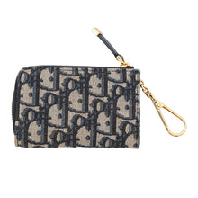 将图像加载到图库查看器中,Dior 30 Montaigne Yuzu Key Case Navy/BeigeS2392UTZQ_M928 Jacquard Leather