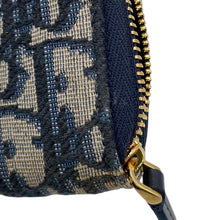 将图像加载到图库查看器中,Dior 30 Montaigne Yuzu Key Case Navy/BeigeS2392UTZQ_M928 Jacquard Leather