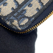 将图像加载到图库查看器中,Dior 30 Montaigne Yuzu Key Case Navy/BeigeS2392UTZQ_M928 Jacquard Leather
