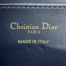 将图像加载到图库查看器中,Dior 30 Montaigne Yuzu Key Case Navy/BeigeS2392UTZQ_M928 Jacquard Leather