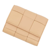 Load image into Gallery viewer, Bottega Veneta Cassette Maxi INTRECCIATO Tri-fold Wallet porridge651372VCQC19776 Leather