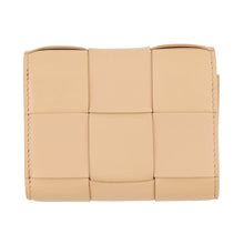 Load image into Gallery viewer, Bottega Veneta Cassette Maxi INTRECCIATO Tri-fold Wallet porridge651372VCQC19776 Leather