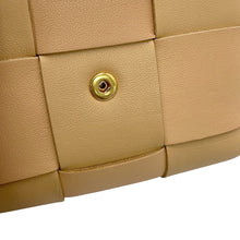 Load image into Gallery viewer, Bottega Veneta Cassette Maxi INTRECCIATO Tri-fold Wallet porridge651372VCQC19776 Leather