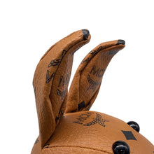 Load image into Gallery viewer, MCM Rabbit Doll Plush Toy Brown PVC Leather