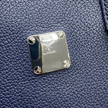 Load image into Gallery viewer, MCM 2WAYBag Navy Leather
