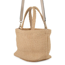 Load image into Gallery viewer, JIMMY CHOO 2WAY Mini Bag Beige Raffia Leather