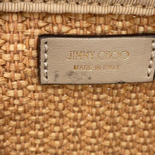 Load image into Gallery viewer, JIMMY CHOO 2WAY Mini Bag Beige Raffia Leather
