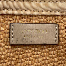 Load image into Gallery viewer, JIMMY CHOO 2WAY Mini Bag Beige Raffia Leather