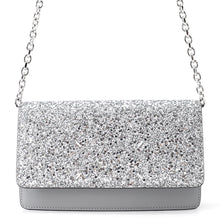 Load image into Gallery viewer, Maison Margiela Glitter Chain Wallet Silver/Gray Leather