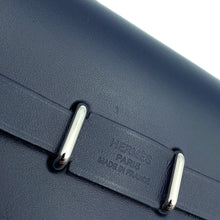 将图像加载到图库查看器中,HERMES Herbag zip Black/Blue Indigo Toile Military Vache Hunter Leather Size Mini