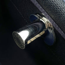 将图像加载到图库查看器中,HERMES Herbag zip Black/Blue Indigo Toile Military Vache Hunter Leather Size Mini