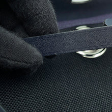 将图像加载到图库查看器中,HERMES Herbag zip Black/Blue Indigo Toile Military Vache Hunter Leather Size Mini