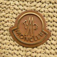 Load image into Gallery viewer, MONCLER 2-Way Bag, Basket Bag, Backpack Beige/Brown Raffia Nylon