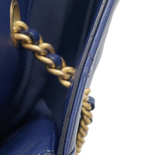 Load image into Gallery viewer, CHANEL Matelasse Shopping Chain Tote Bag NavyAS2295 Lambskin Size Small