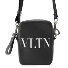 Load image into Gallery viewer, Valentino Garavani Logo Shoulder Bag Black/White3Y2B0943WJW Leather