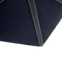 Load image into Gallery viewer, BURBERRY Beach Horseferry Tote Bag Navy/Black8044174 Canvas Leather Size Mini