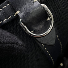 Load image into Gallery viewer, BURBERRY Beach Horseferry Tote Bag Navy/Black8044174 Canvas Leather Size Mini