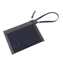 Load image into Gallery viewer, BURBERRY Beach Horseferry Tote Bag Navy/Black8044174 Canvas Leather Size Mini