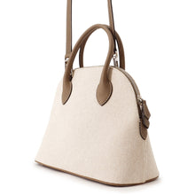Load image into Gallery viewer, Bonaventura Emma 2WAY Bag White/EtaupeBBGC2-ET Canvas Leather