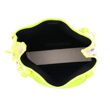 Load image into Gallery viewer, BALENCIAGA Navy Cabas 2WAY Bag Neon Yellow/Natural390346 Canvas Leather Size XS