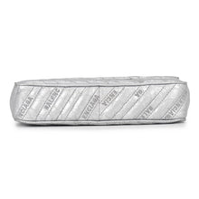 将图像加载到图库查看器中,BALENCIAGA BB Logo Quilted Chain Shoulder Bag Silver526682 Leather