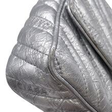 将图像加载到图库查看器中,BALENCIAGA BB Logo Quilted Chain Shoulder Bag Silver526682 Leather