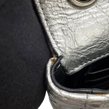 将图像加载到图库查看器中,BALENCIAGA BB Logo Quilted Chain Shoulder Bag Silver526682 Leather