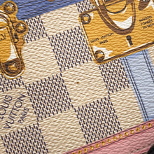 Load image into Gallery viewer, LOUIS VUITTON Pochette Weekend Summer Trunk Rose BallerineN60108 Damier Azur/Trunk