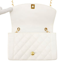 Load image into Gallery viewer, CHANEL Diana Chain Shoulder Bag WhiteA01165 Caviar Leather Size 25
