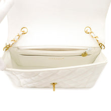 Load image into Gallery viewer, CHANEL Diana Chain Shoulder Bag WhiteA01165 Caviar Leather Size 25