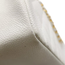 Load image into Gallery viewer, CHANEL Diana Chain Shoulder Bag WhiteA01165 Caviar Leather Size 25