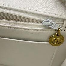Load image into Gallery viewer, CHANEL Diana Chain Shoulder Bag WhiteA01165 Caviar Leather Size 25