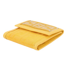 Load image into Gallery viewer, FENDI ZUCCA Tri-fold Wallet Yellow Nylon/Canvas/Leather